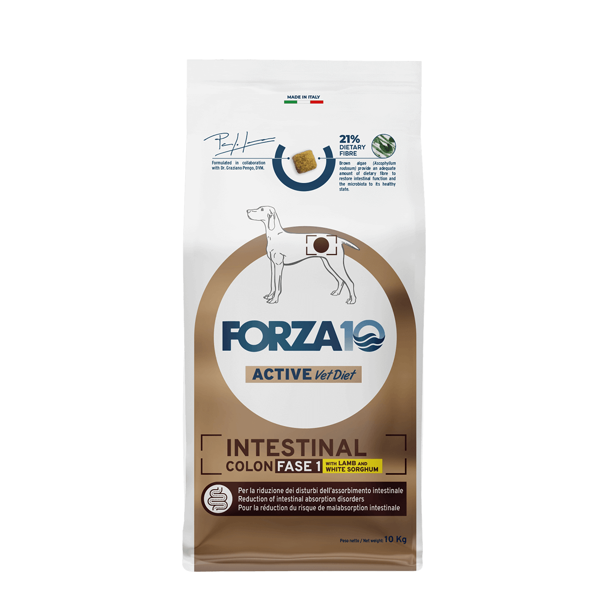 Active VetDiet Intestinal Colon FASE 1 ar jēru/sorgo 10kg