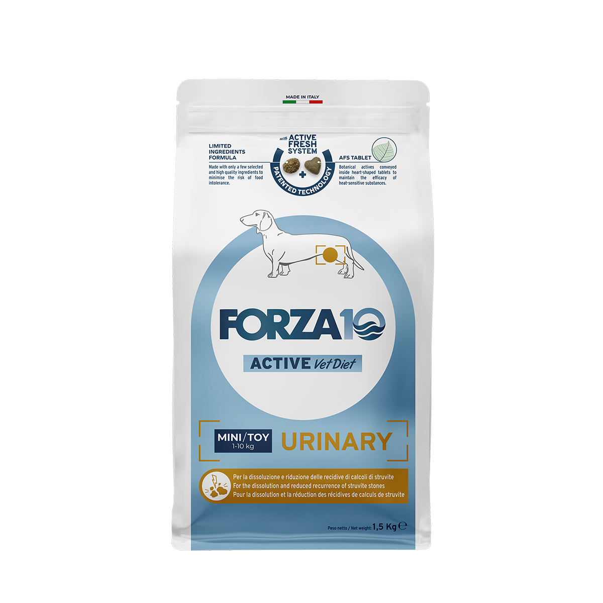 Active VetDiet Urinary для собак с рыбой