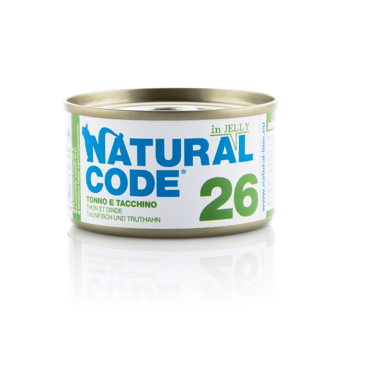 Natural Code - 100% dabīgs konservs kaķiem, mitrā barība kaķiem ar tunci un tītaru.