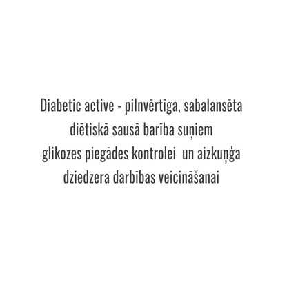 Diabetic Active suņiem