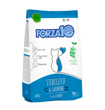 FORZA 10 Maintenance Sterilized - sausā barība sterilizētiem kaķiem ar lasi
