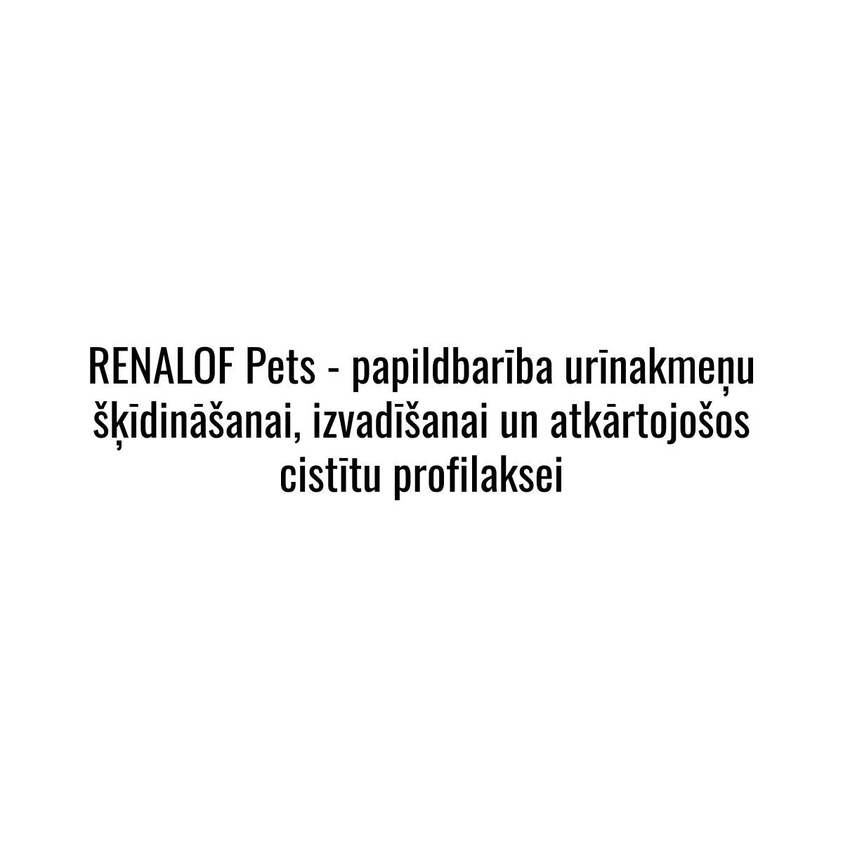 RENALOF-Nieru un urīnpūšla veselībai