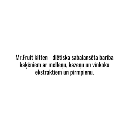 Mr. Fruit Kitten