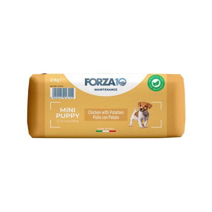 FORZA10 Maintenance Mini Puppy  ar vistu un kartupeļiem - pilnvērtīga, sabalansēta sausā barība mazo un vidējo šķirņu kucēniem