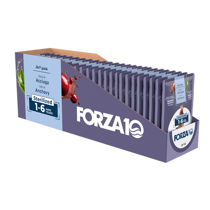 FORZA10 BOTANICAT Maintenance mīksta pastēte sterilizētiem kaķiem 1-6g. ar anšoviem. 24 gb