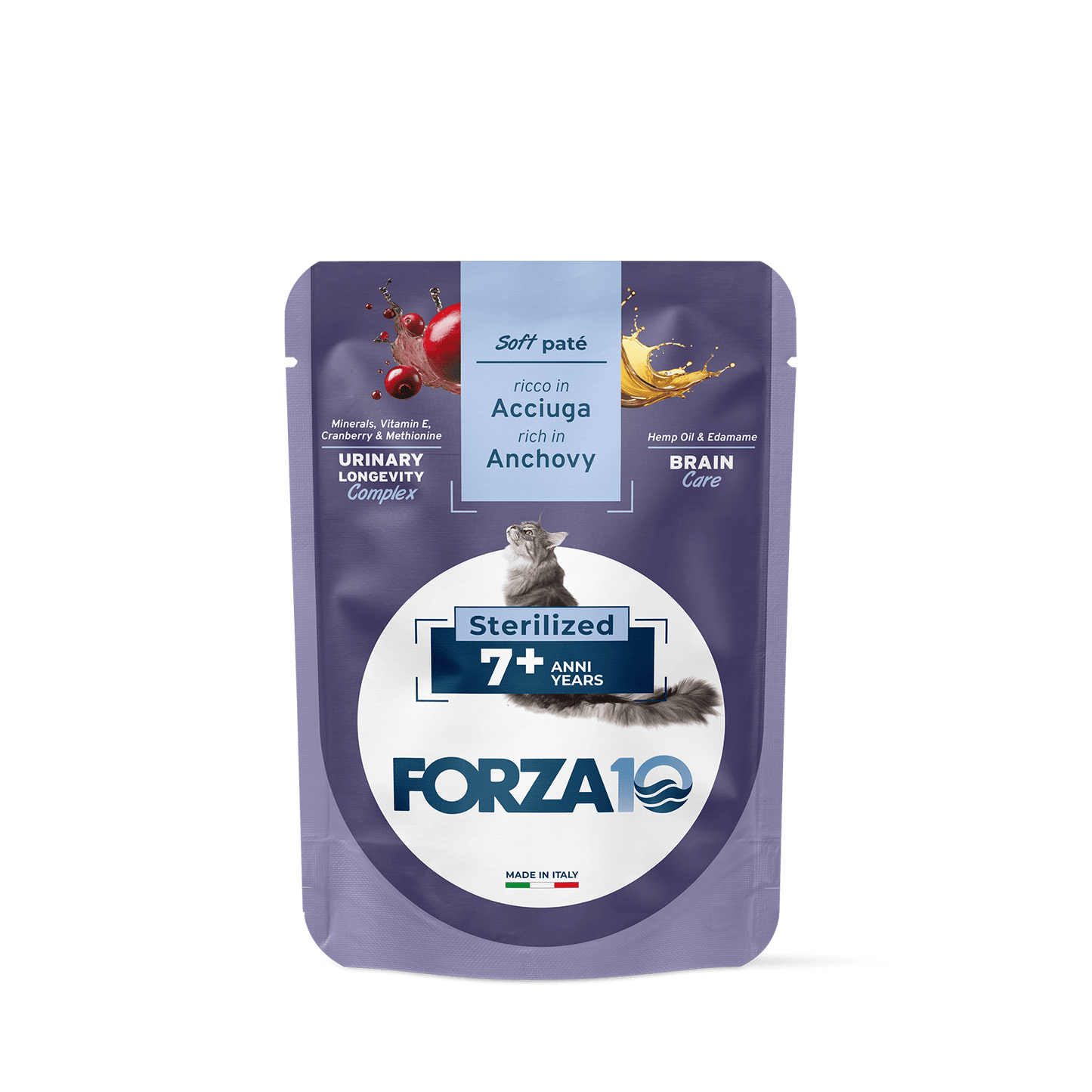 Forza10 kaķu pastēte senioriem ar anšoviem