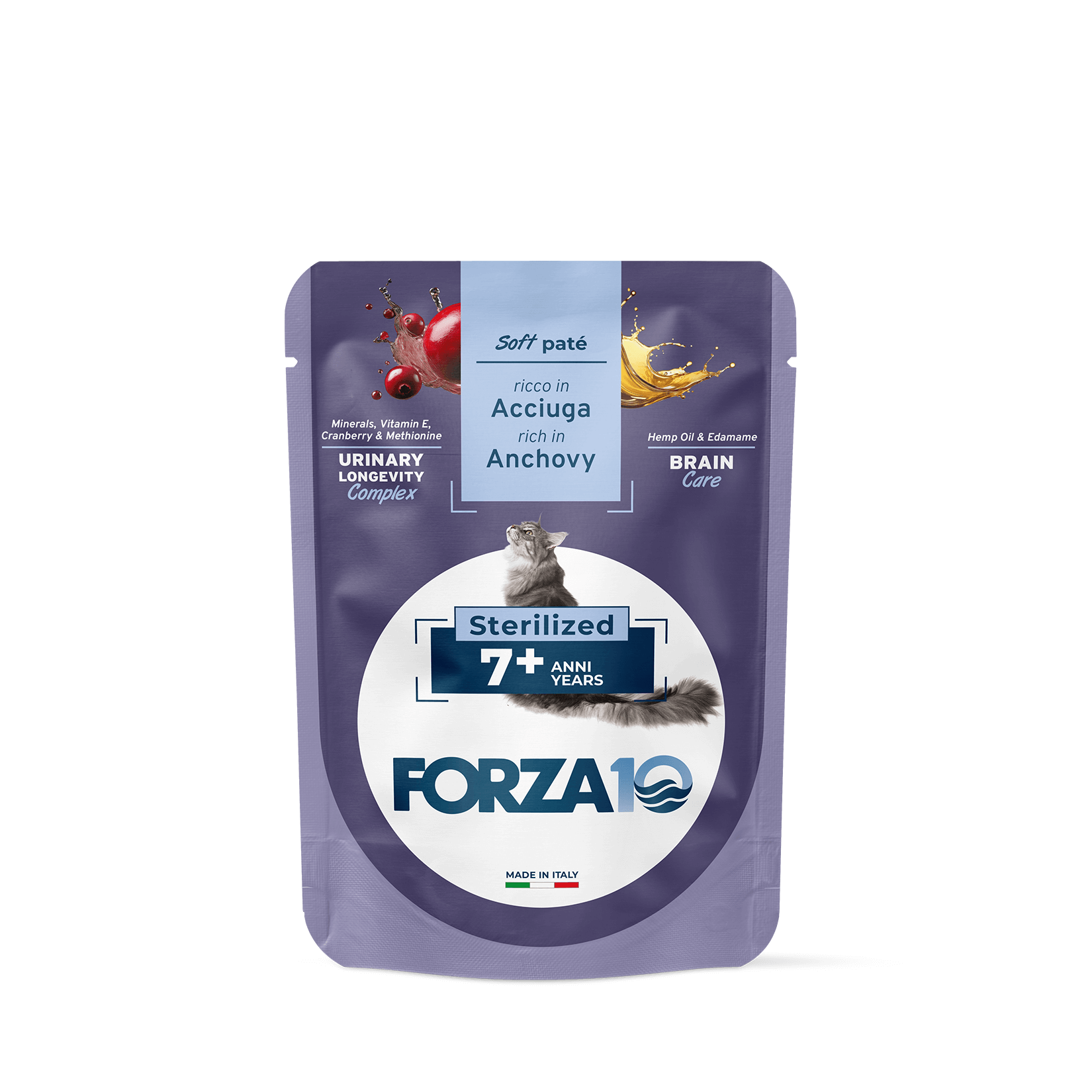 Forza10 kaķu pastēte senioriem ar anšoviem