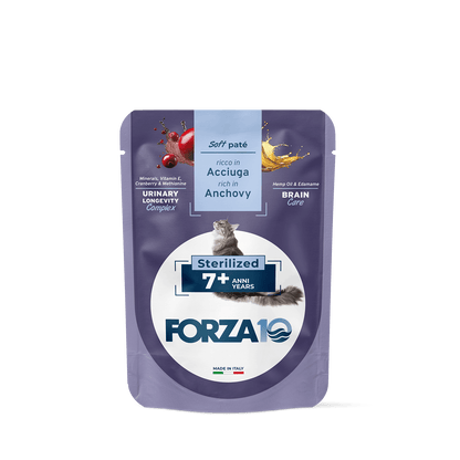 Forza10 kaķu pastēte senioriem ar anšoviem