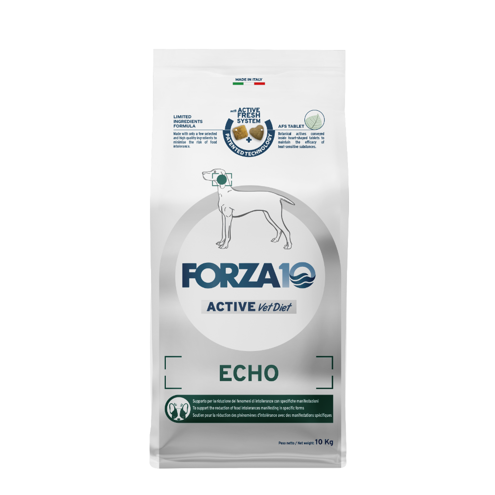 Forza10 Echo Active VetDiet - sausā barība suņiem ausu veselības problēmām