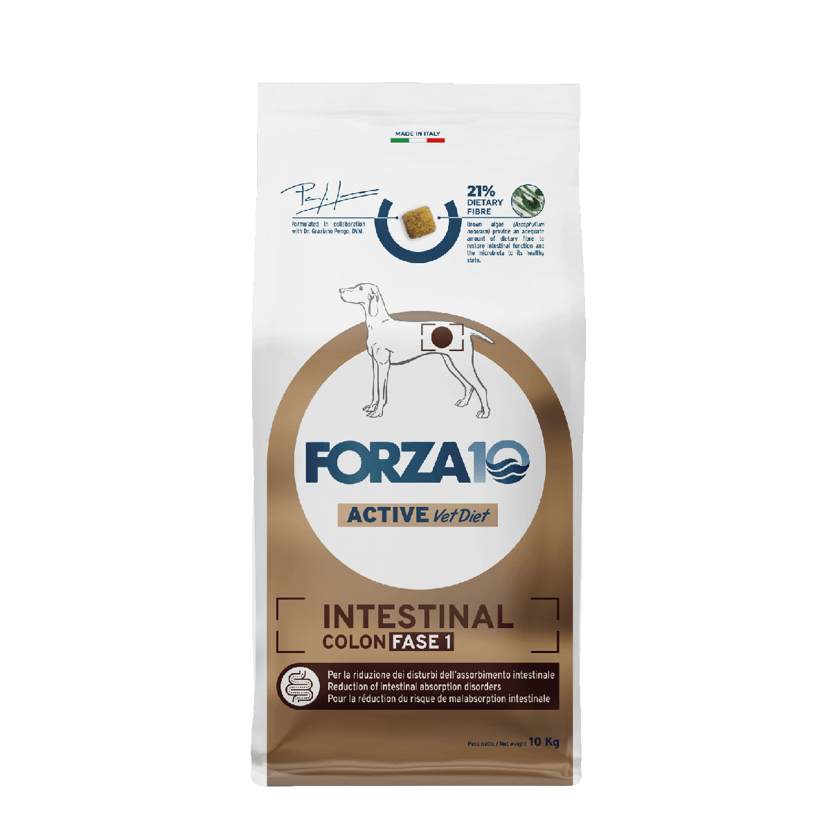 FORZA 10 Intestinal COLON&nbsp; Active 1. fāze ir diētiskā barība pieaugušiem visu šķirņu suņiem ar hronisku kolītu.