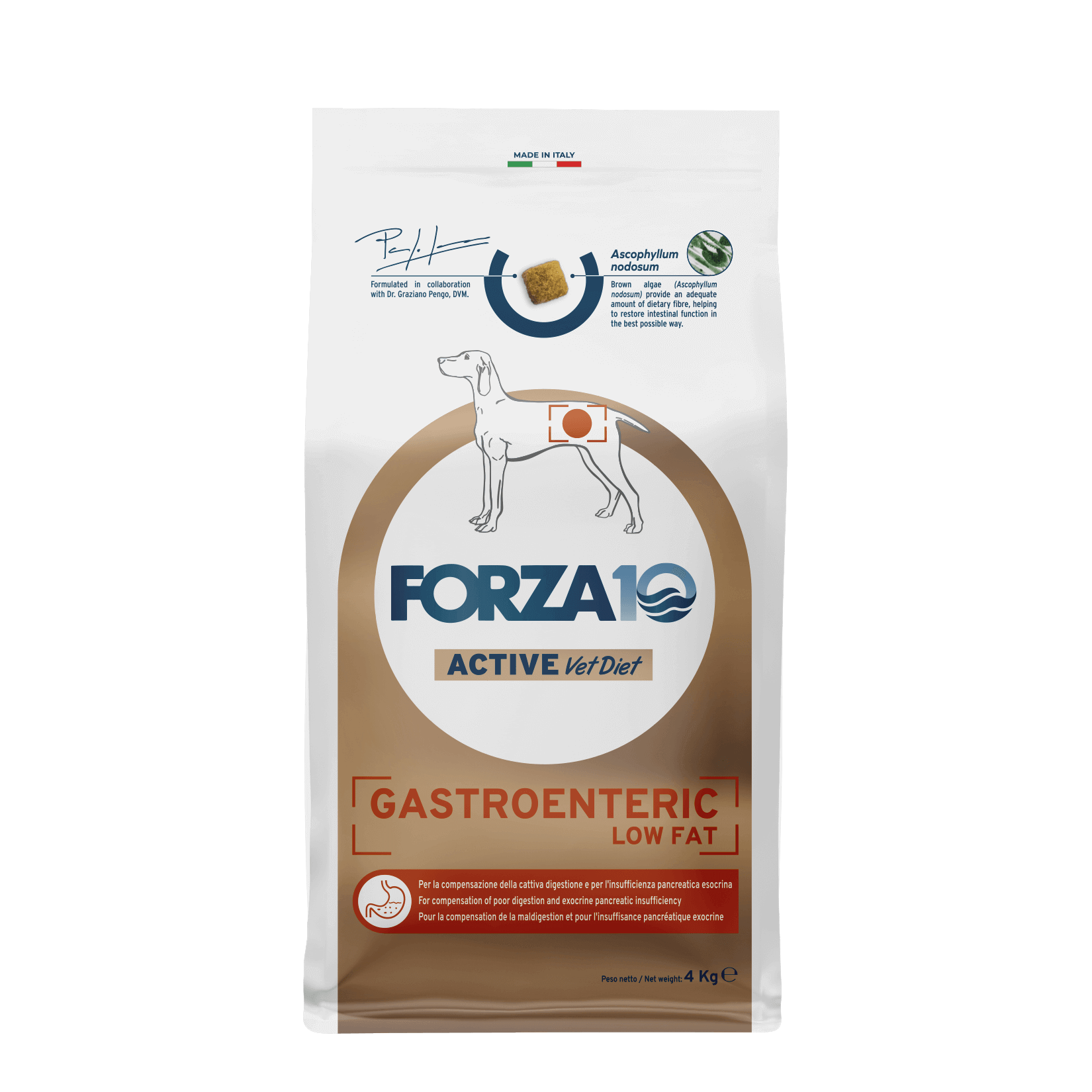 FORZA 10 Gastroenteric Active ir  veterinārā diēta pieaugušiem suņiem ar akūtiem gremošanas traucējumiem