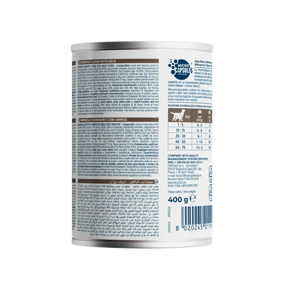 Forza10 MonoDIET konservi ar jēra gaļu un rīsiem aleŗģiskiem suņiem