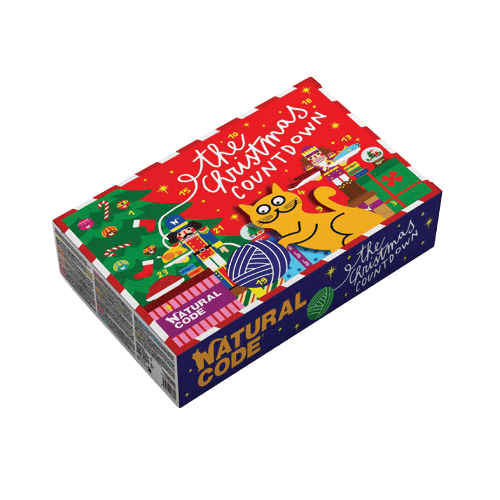 Natural Code konservu izlase kaķiem - adventes kalendārs, 24 x 85g