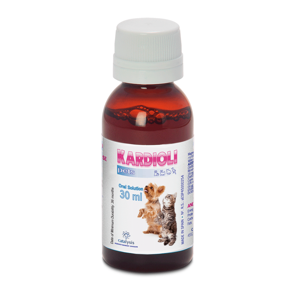 30ml papildbarība dzīvniekiem ar sirds, asinsvadu saslimšanām. 