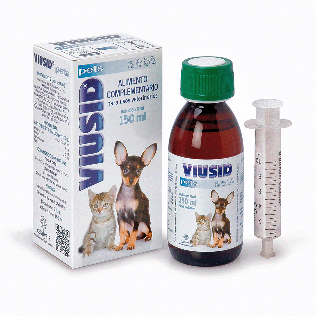 VIUSID Pets - diētiska papildbarība ar imunitāti stimulējošu, hepatoprotektīvu, antioksidatīvu un antivīrusu iedarbību