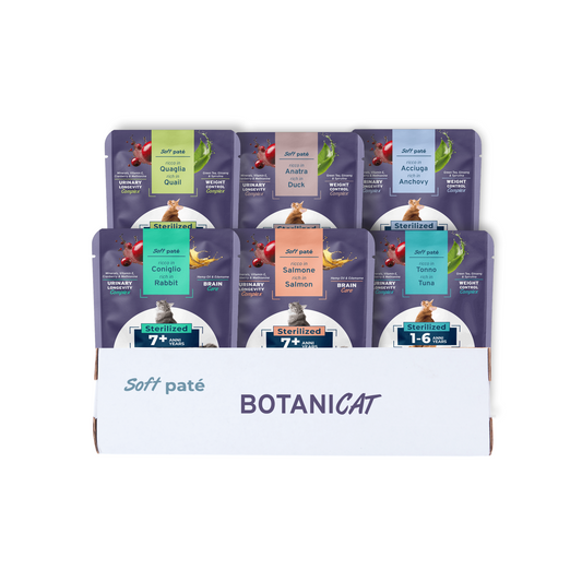 BotaniCat мягкий паштет для стерилизованных котов 7+ лет с анчоусами