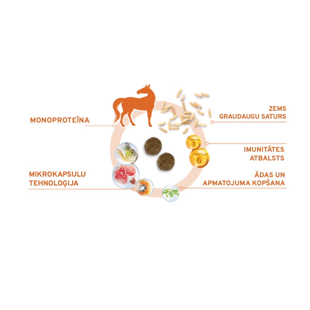 FORZA10 MonoDiet Medium Adult ir pilnvērtīgas diētiskas barības priekšrocības