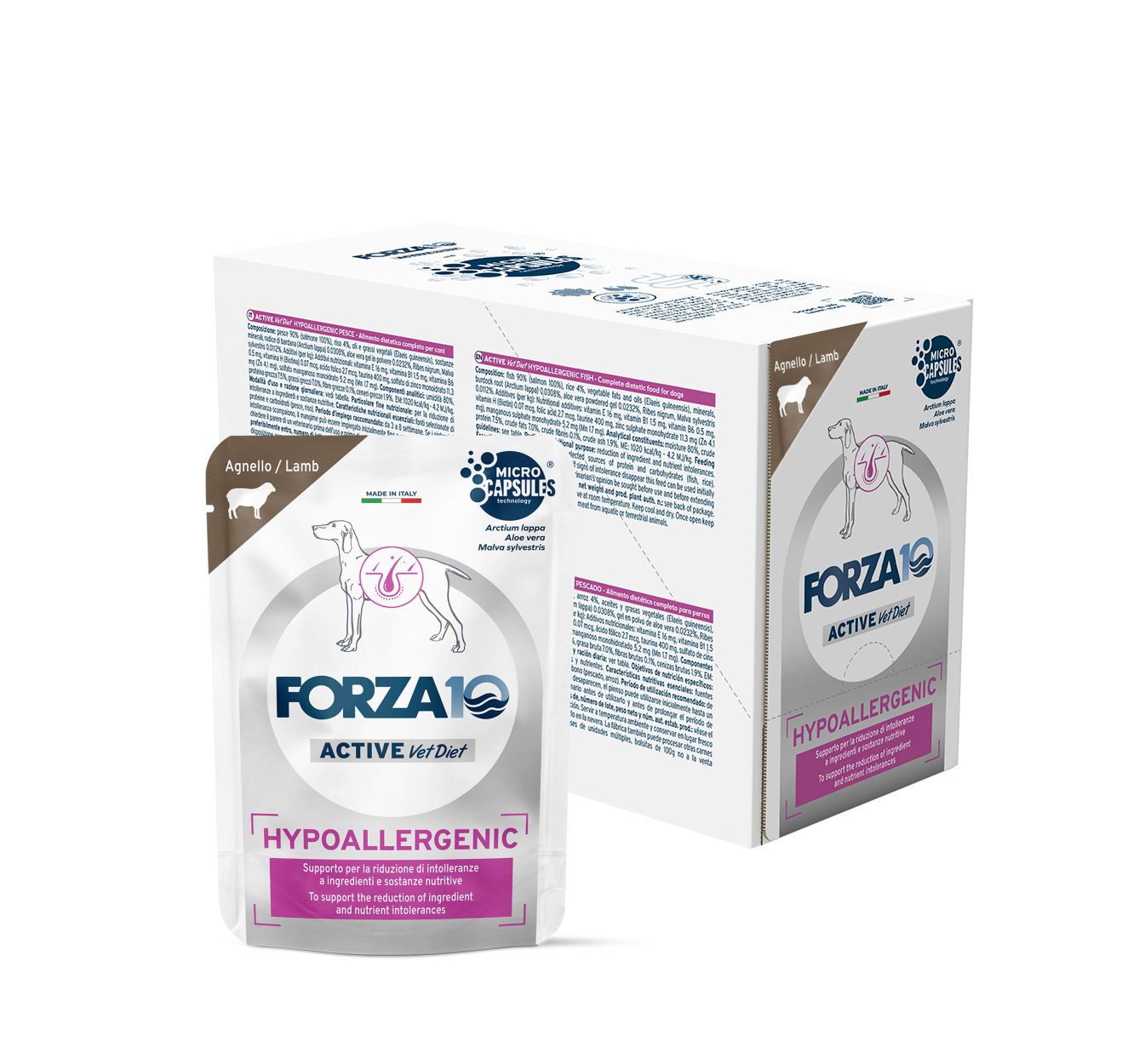 FORZA 10 Hypoallergenic ActiWet konservi ar jēru - suņiem ar barības nepanesību 3