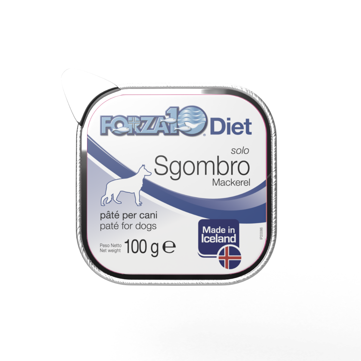 Forza10 Solo Diet mitrā barība, pastēte, konservs suņiem ar skumbriju (makreli). Hipoalerģiskd konservs jutīgiem suņiem.