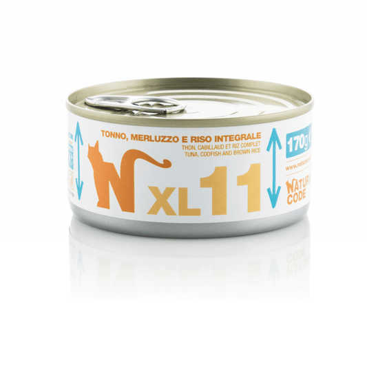 Natural Code XL 11 Тунец, треска и коричневый рис, 170 г