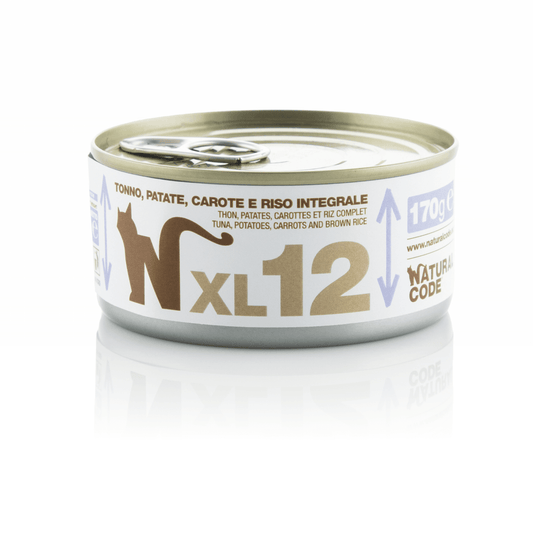 Natural Code XL 12 Тунец, картофель, морковь и коричневый рис, 170 г.
