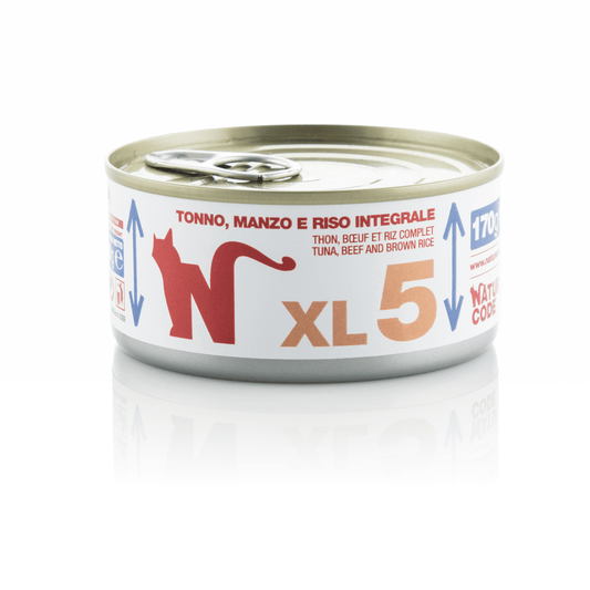Natural Code XL5 Тунец, говядина и коричневый рис, 170 г