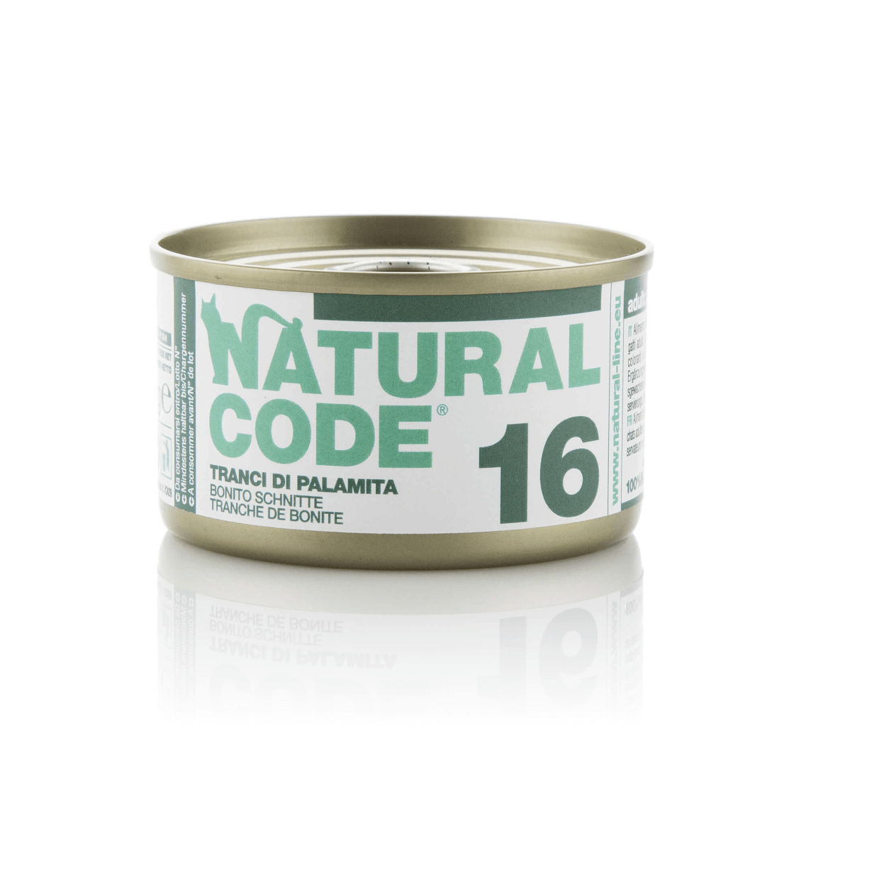 Natural Code 16 - 100% dabīgs konservs kaķiem - pelamīdas šķēles