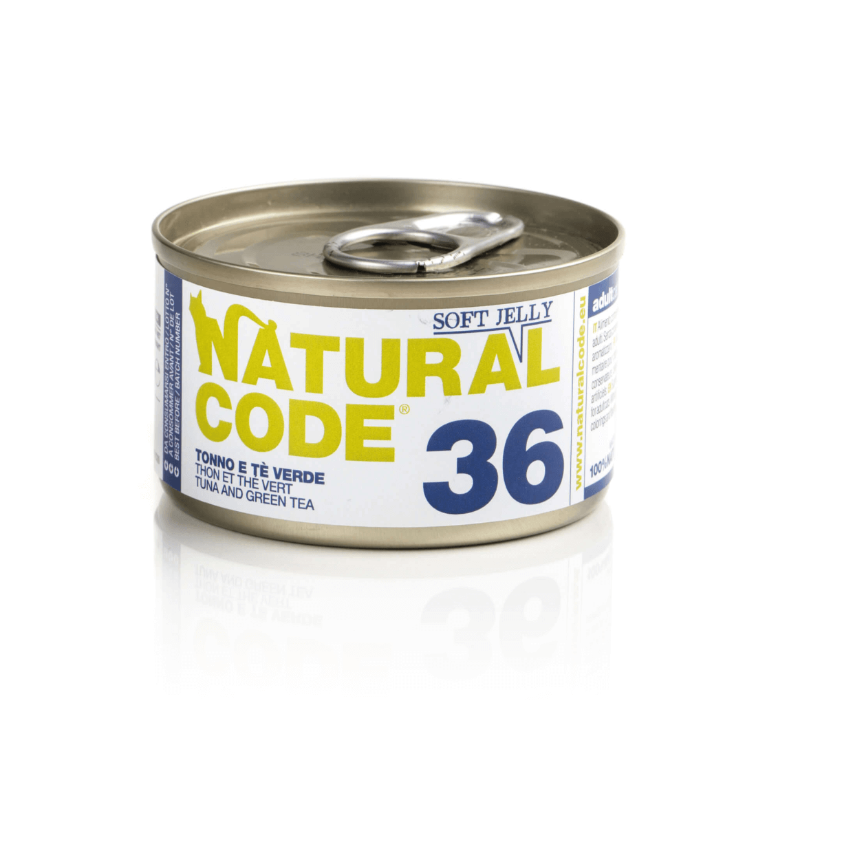 Natural Code 36 - mitrā barība kaķiem - Tuncis ar zaļo tēju