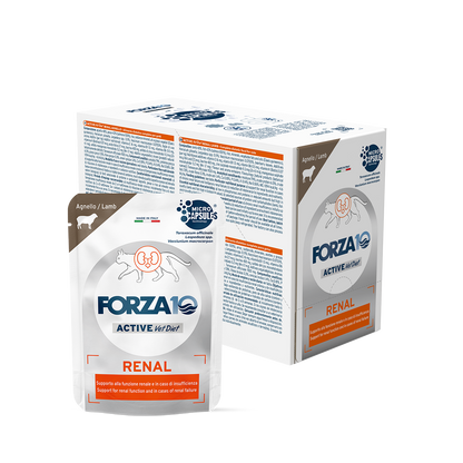 FORZA10 Active VetDiet Renal mitrā barība kaķiem ar akūtām un hroniskām nieru saslimšaām