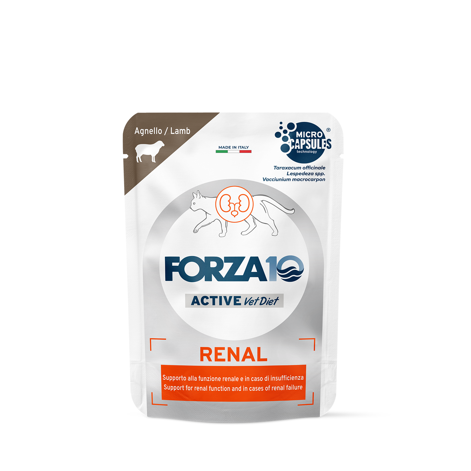 FORZA10 Active VetDiet Renal ActiWet mitrā barība kaķiem ar akūtām un hroniskām nieru saslimšanām
