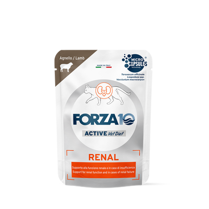 FORZA10 Active VetDiet Renal ActiWet mitrā barība kaķiem ar akūtām un hroniskām nieru saslimšanām