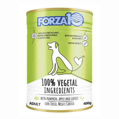 Forza10 - 100% Vegetal mitrā barība suņiem, sajaukšanai ar sauso barību vai svaigu gaļu.