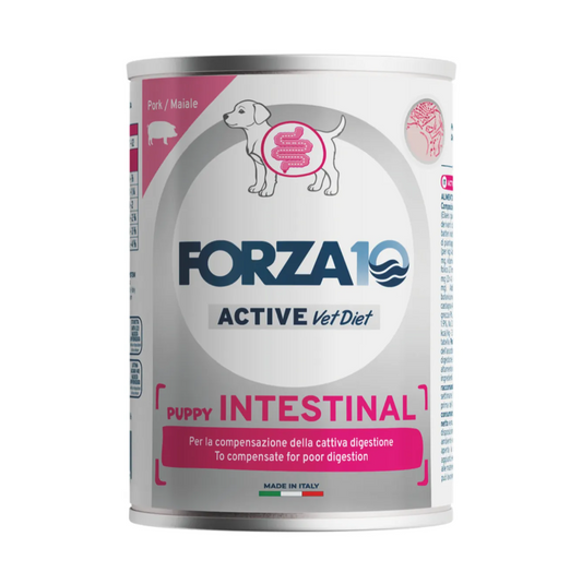 Forza10 Active VetDiet Puppy INTESTINAL mitrā barība kucēniem, 390 g