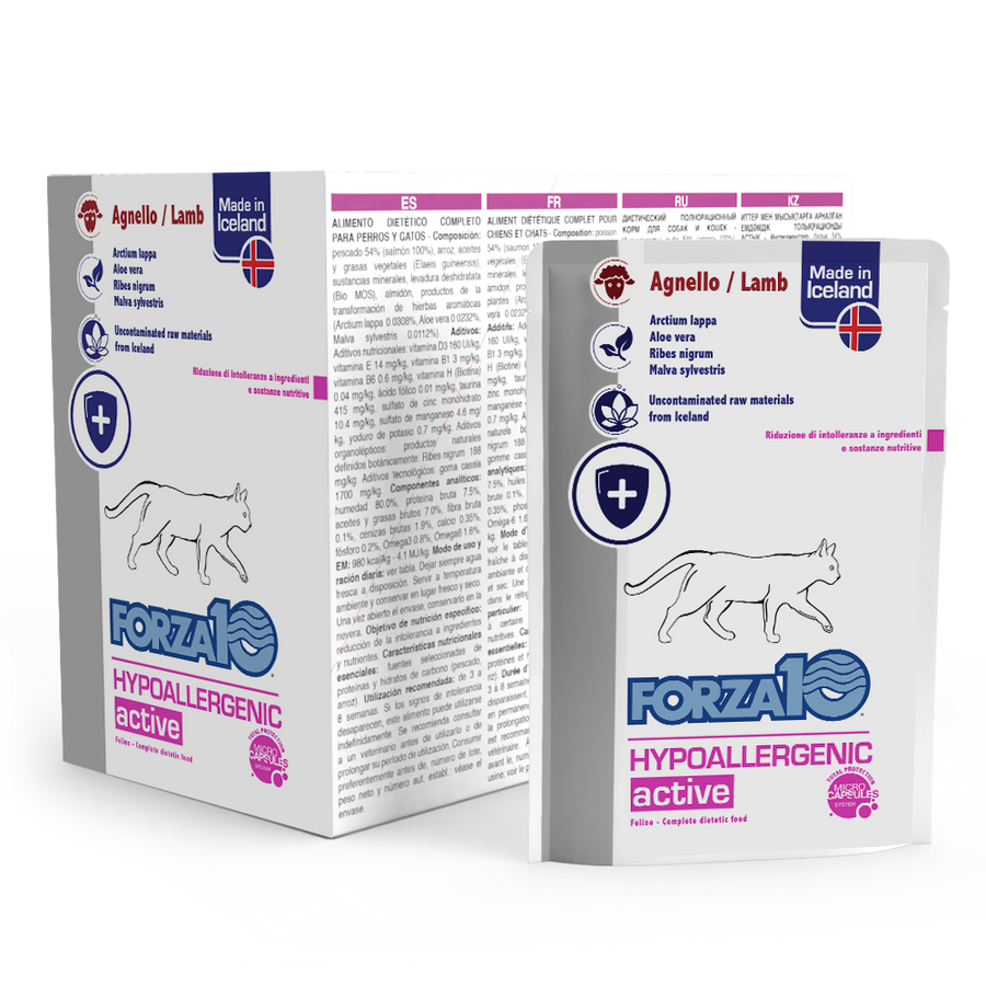 Hypoallergenic ActiWet konservi kaķiem ar jēru