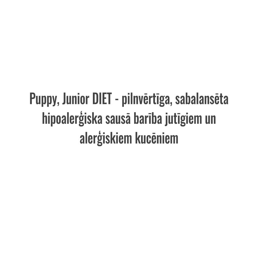 Puppy Junior DIET ar zivi